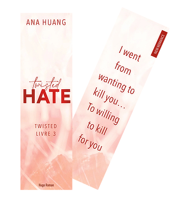 Ana Huang - Twisted Hate, Livre 3 - marque-pages par Méli