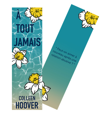 Colleen Hoover - À Tout Jamais - marque-pages par Méli