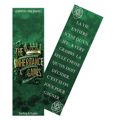 Jennifer Lynn Barnes - The Inheritance Games 1 - marque-pages par Méli