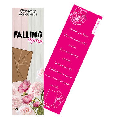 Morgane Moncomble - Falling Again - marque-pages par Méli