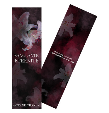 Océane Ghanem - Sanglante Éternité - marque-pages par Méli