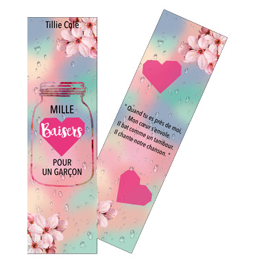 Tillie Cole - Mille Baisers pour un garçon - marque-pages par Méli